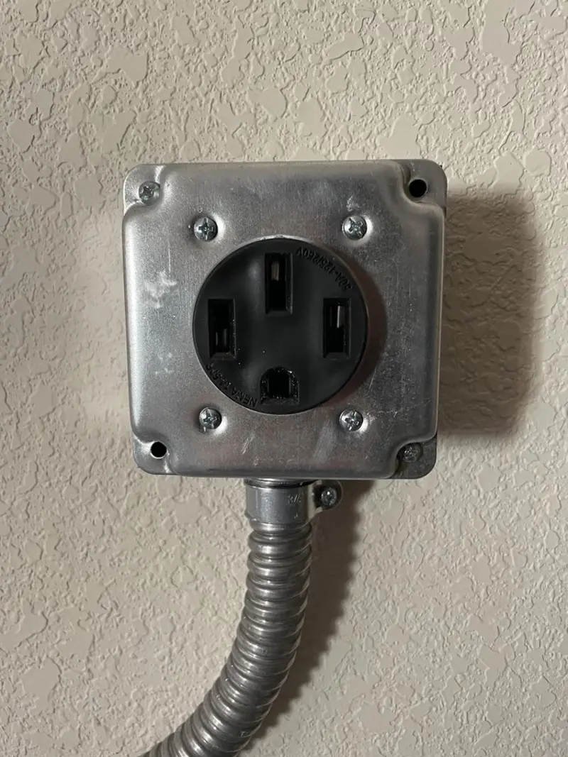 NEMA 14-50 outlet installed for Smart Home Electrical in Montevideo